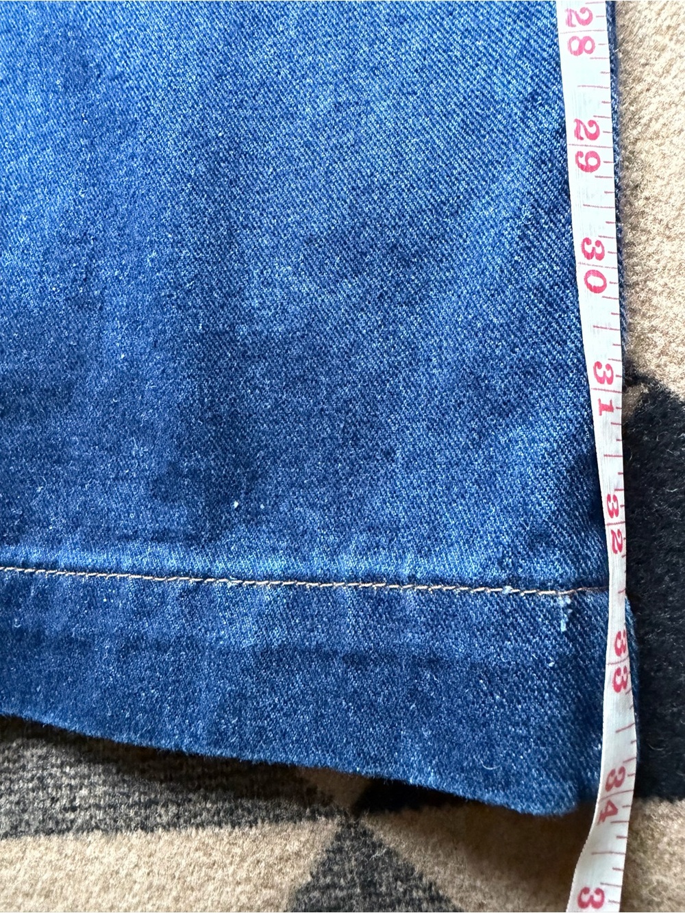 LTS Tall Indigo Blue Wide Leg Jeans Size 4, 34” Inseam - Picture 10 of 13